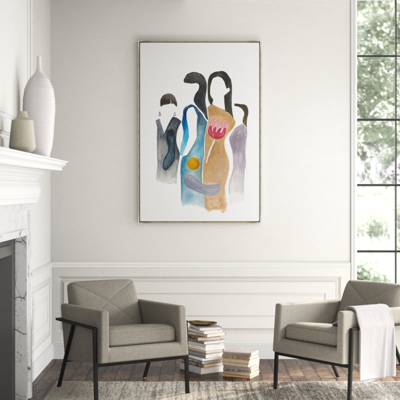A Day Painting by Helen Parker, Glass Coat, 61.5" H x 41.5" W