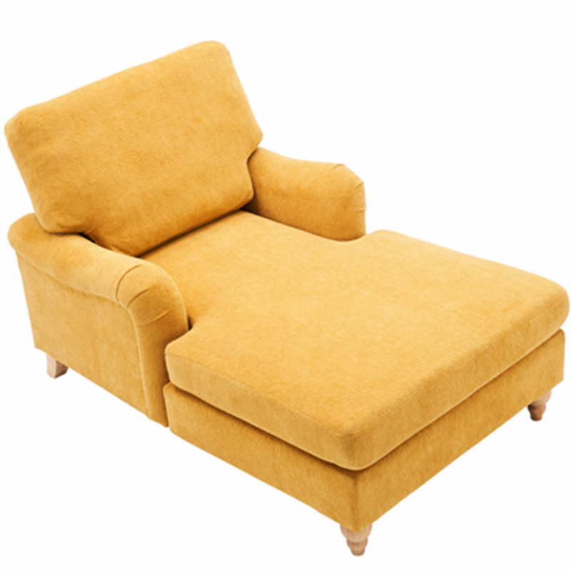 Chaise longue d'intérieur, Jaune