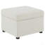 Repose-pieds avec rangement relevable hydraulique Merced Beige