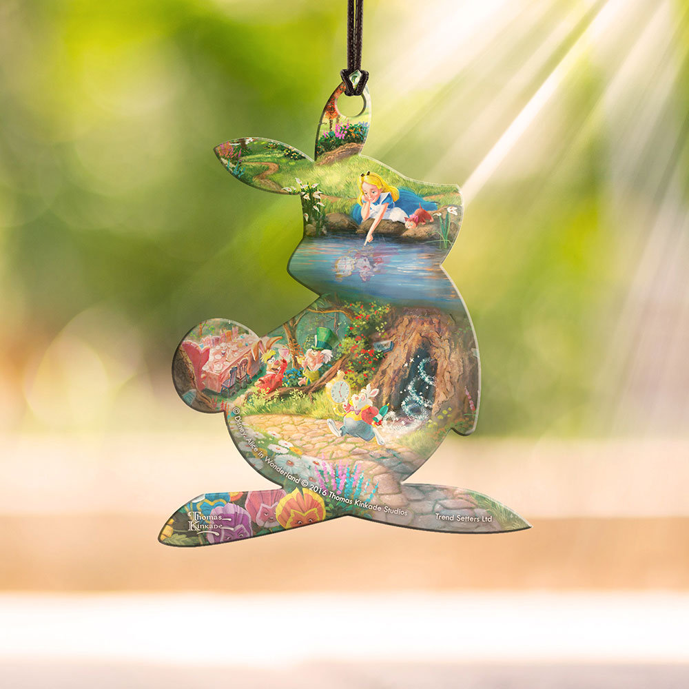 Alice in Wonderland Rabbit Hanging Acrylic Shaped Print Trend Setters