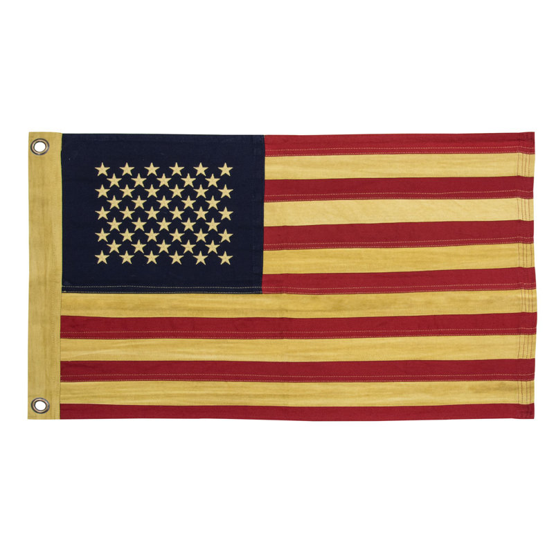 Drapeau américain vieilli 28 po