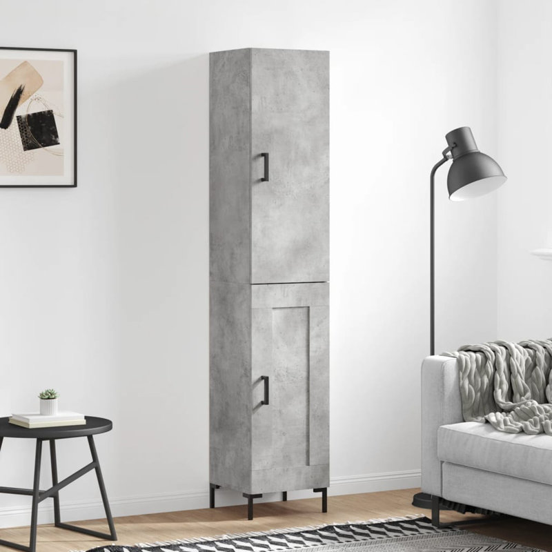 Maynord 34.5cm Sideboard, Concrete Grey