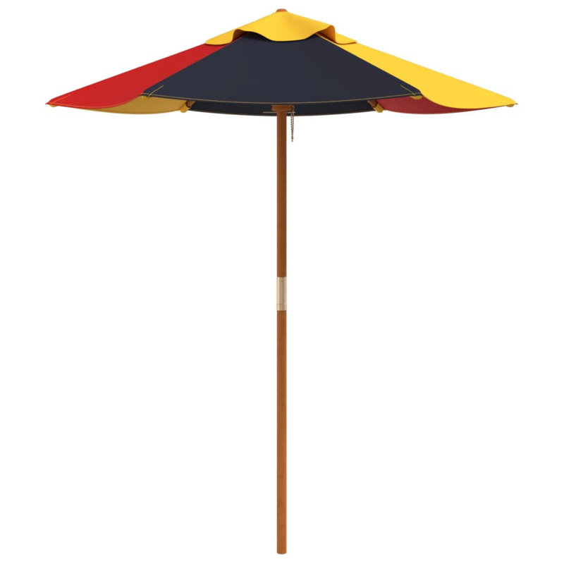120cm Beach Parasol, Multicolored