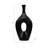 Ethean Decorative Stoneware Ceramic Vase with Sculptural Modern Silhouette and Textured Oval Body for Contemporary Display Appeal-1867914534