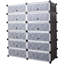24 Pair Stackable Shoe Storage Box-2047281388