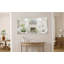 Miroir de salle de bain 55 po x 30 po rectangulaire moderne surdimensionné avec cadre argenté-1731659611