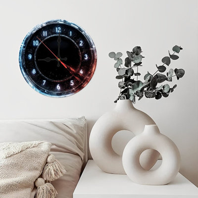 Futuristic Clock Numbers And Hand