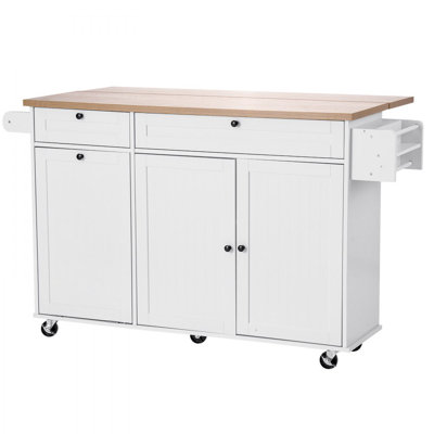 152.4 cm W Kitchen Island with Wheels