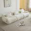 Canapé modulaire modulaire avec un design compressé confortable, un style minimaliste moderne et efficace pour les chambres à coucher et les salons - Blanc-1926362651