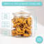 Pots de rangement hermétiques en verre avec couvercles, ensemble de 3 (1 litre / 34 oz) - contenants de qualité alimentaire pour l'organisation de garde-manger, nourriture sèche, café, collations et gâteries pour animaux de compagnie