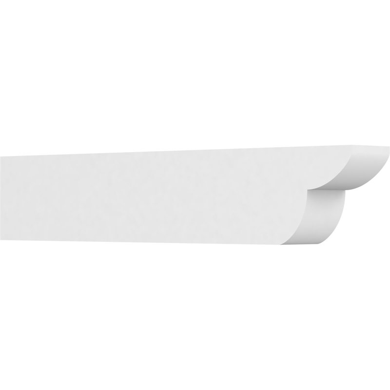 5"W x 8"H x 42"L Standard Crestline Architectural Grade PVC Rafter Tail, 8"H x 5"W x 42"D