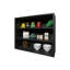 Armoire murale noire avec rangement ouvert-745753086
