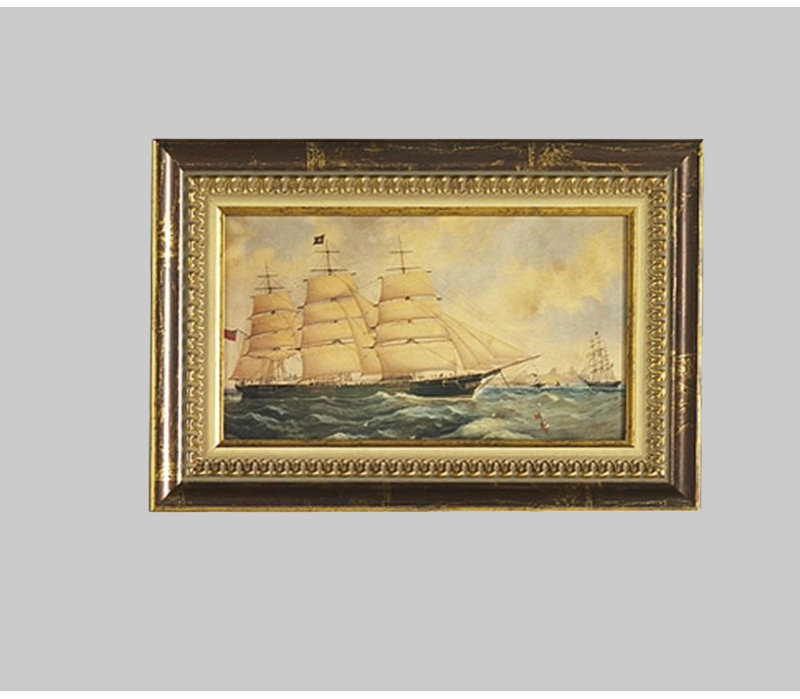 « theresa », reproduction sur bois encadrée