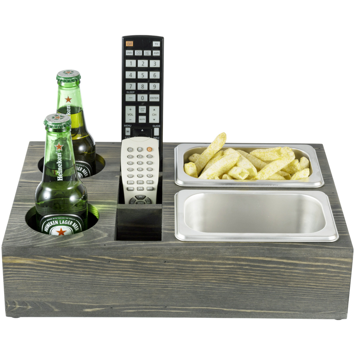 Gracie Oaks Ephratah Couch Snacks Serving Tray Caddy & Reviews