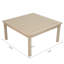 TABLE BASSE PERLA, BLANC CLAIR