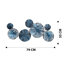 Hand-Painted Decorative Metal Wall Accessory, 31.1 x 13.8 inches | 100% Metal, Thickness: 0.03 inches | Unique Colour Variations, Perfect for Home Décor & Modern Interiors, Durable and Stylish Design-1306055375