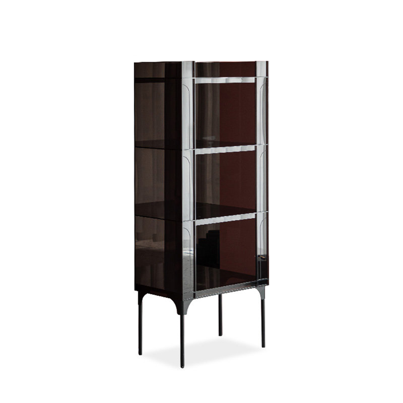 Vitrines noires en acrylique, Noir