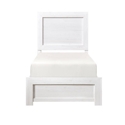 Mobilier de chambre à coucher rustique à panneau en bois 1pc, lit dans une boîte