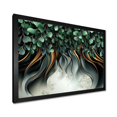 Whispers Of Spring Of Emerald Botanicals III - Abstract Botanicals Wall Décor