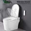 Toilette intelligente avec nuit, buse autonettoyante, siège chauffant, capteur de pied, télécommande, bidet à affichage DEL,