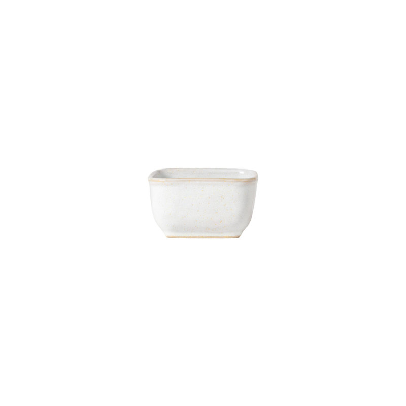 Roda 3 oz. Bol carré en grès fait à la main, Mer intense