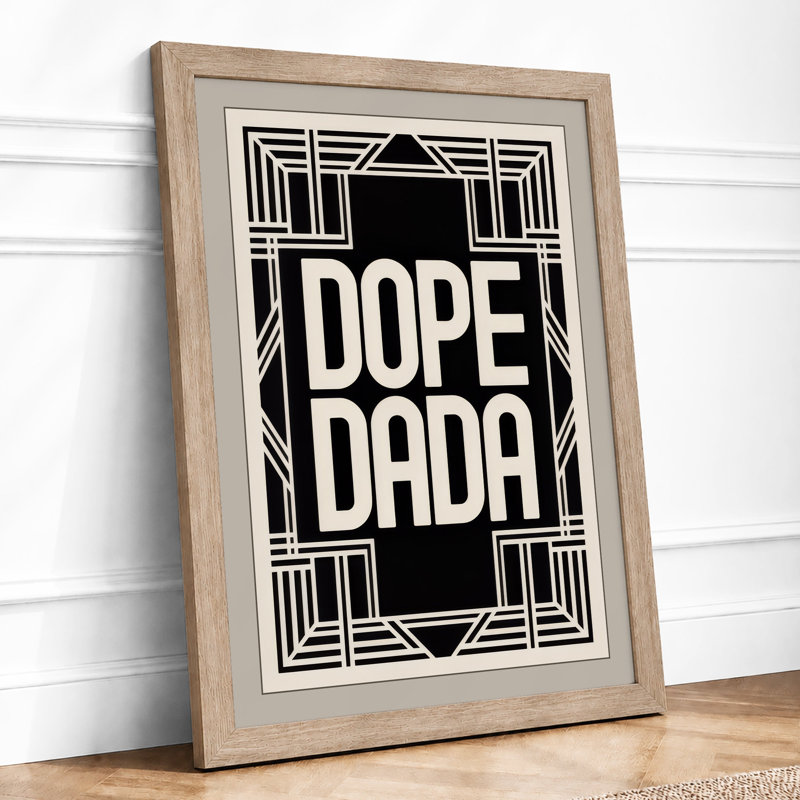 Dope Dada Art Deco - Print, A2 - 59.4 x 42.0 cm, Oak