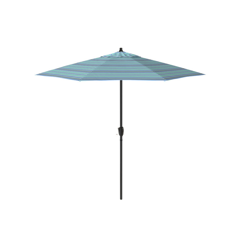 Parasol de Sunbrella 86,3 po Suniti, Blue/Dark Blue Sunbrella