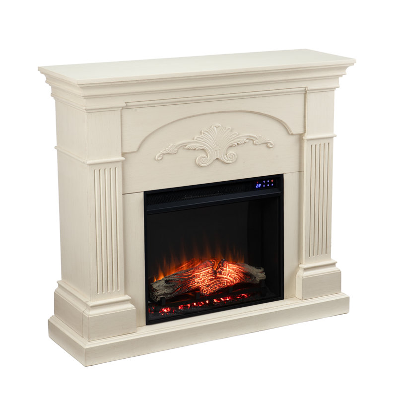 Norcott Darby Home Co 44.75 " W Electric TV Stand, Ivory