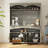 70.9" H Elegant Large Dining Cabinet