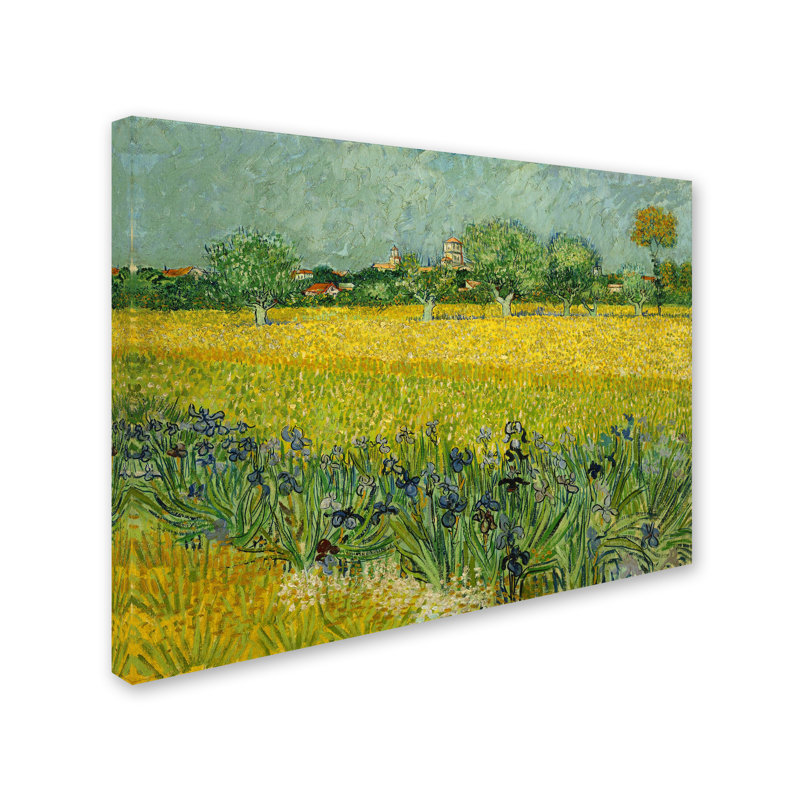 «Field With Flowers Near Arles», reproduction sur toile tendue, H 24 po x l 32 po