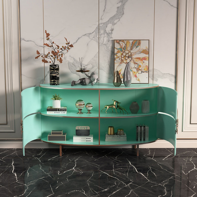 Buffet léger de luxe de style crème, Vert