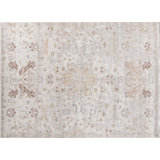 Transitional One-of-a-Kind Rectangle 9' X 12'1" Hand Knotted Area Rug