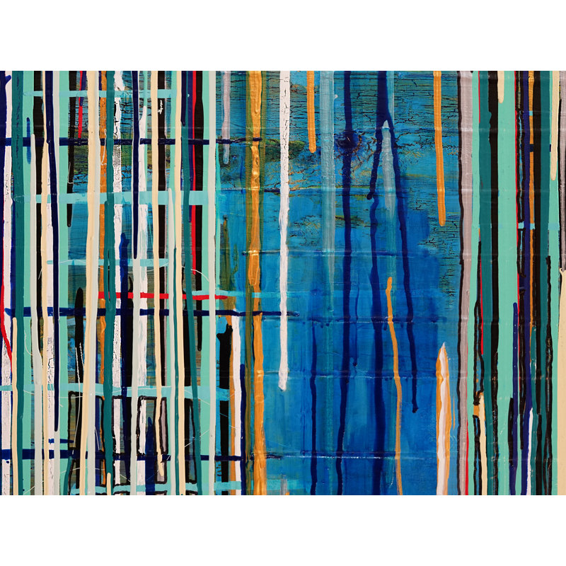 «Bright Roads» par Kari Souders - impression, H 25,25 po x l 31,25 po, Papier avec cadre noir
