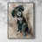 Sketchy Study Framed Print - Solid Wood-902264399
