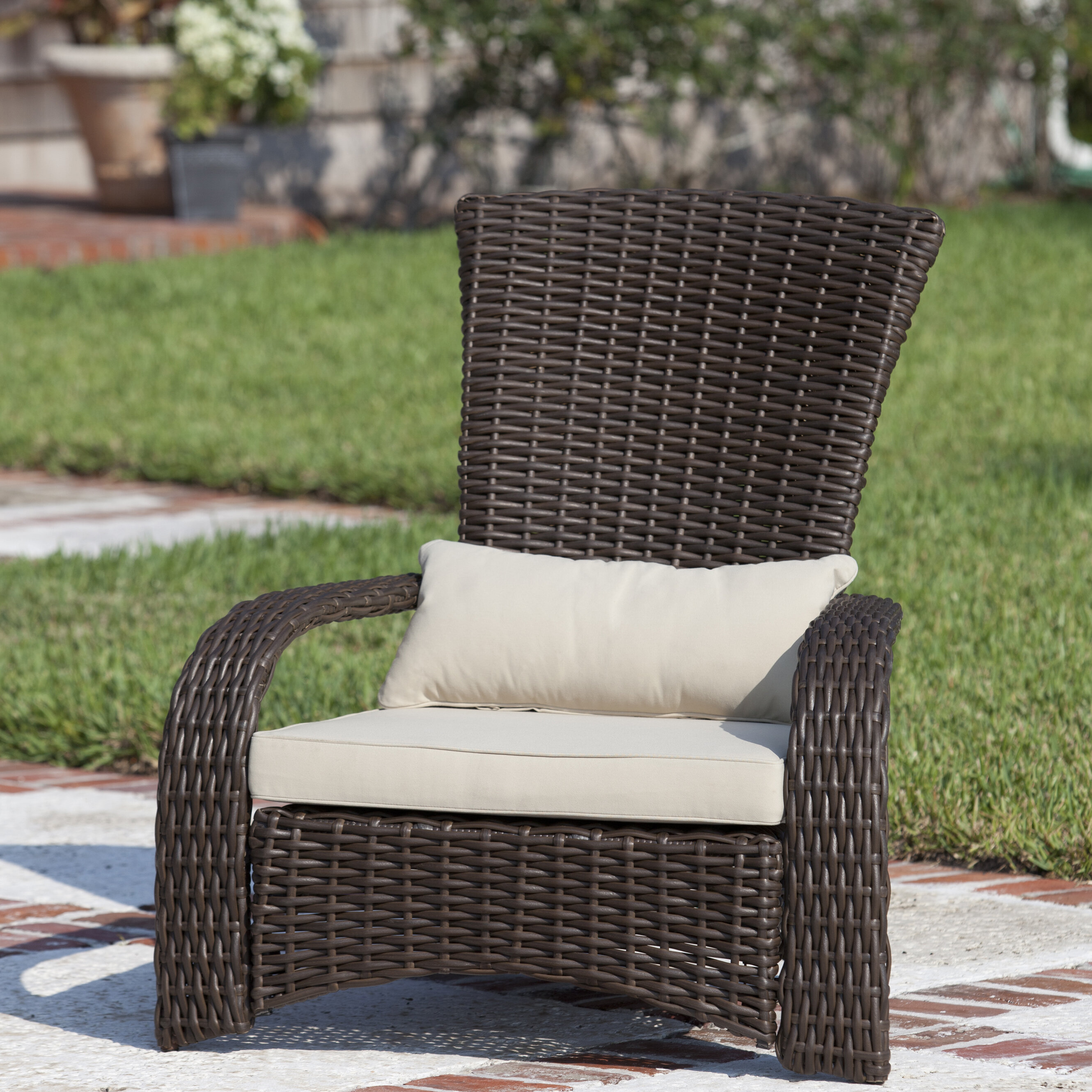 Patio sense deluxe coconino shop wicker chair