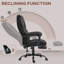 Fauteuil de direction avec repose-pieds HOMcom