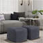Fredrik - Pouf carré - Bleu foncé-267916647