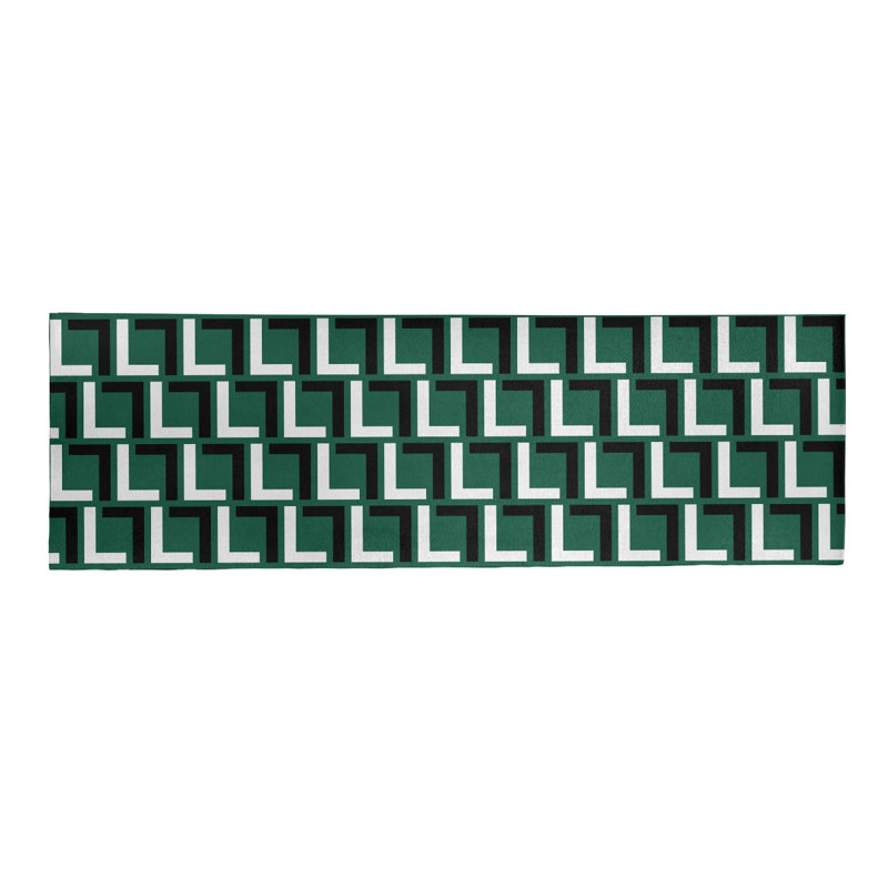 Tapis de couloir vert