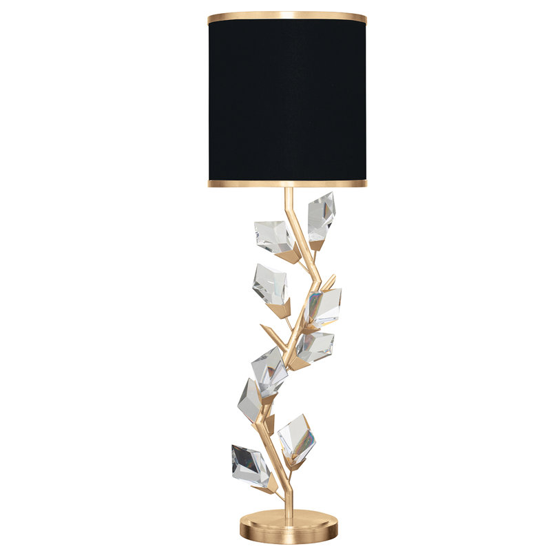 Foret Metal Table Lamp, Black, Gold