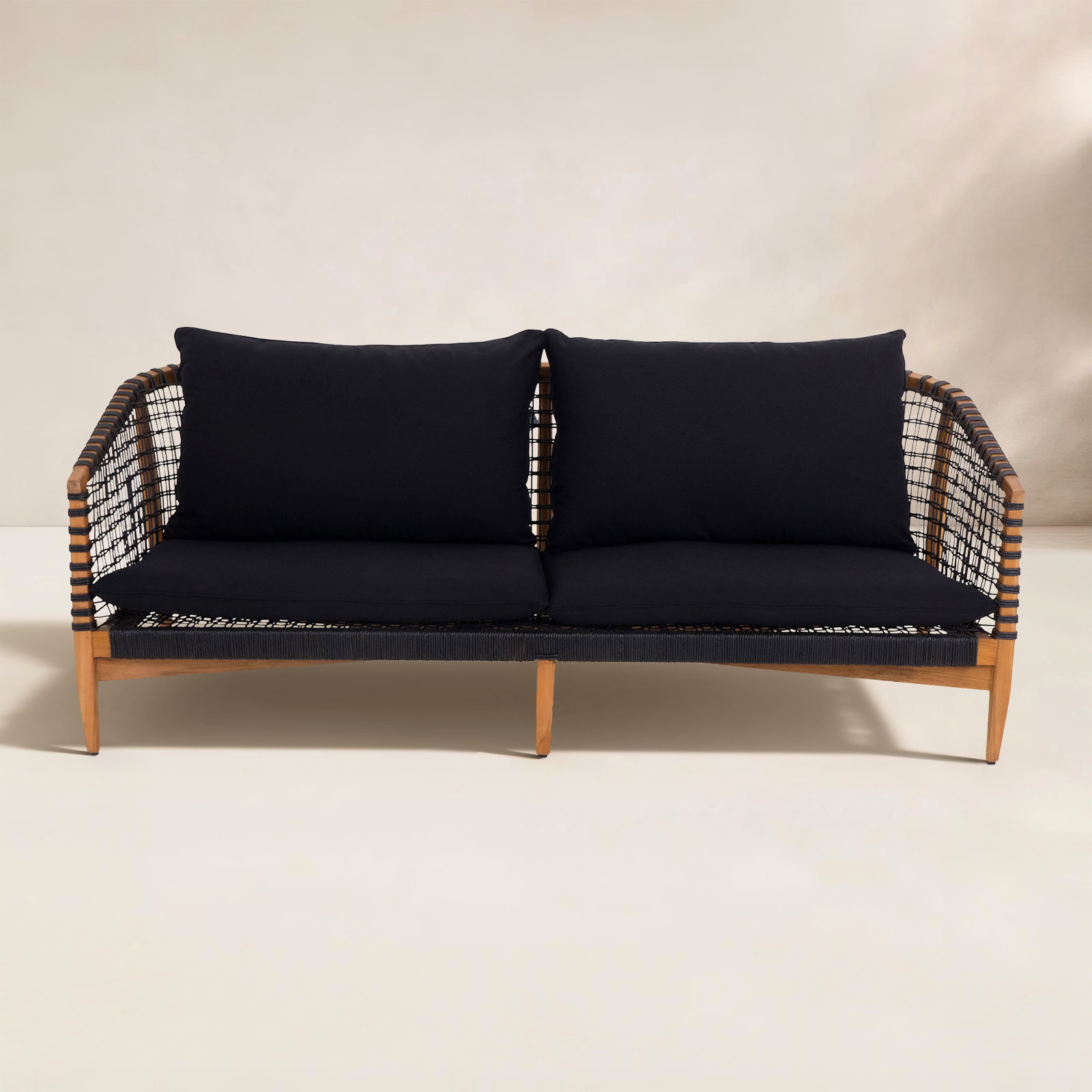 Brenisha Outdoor Sofa, Black