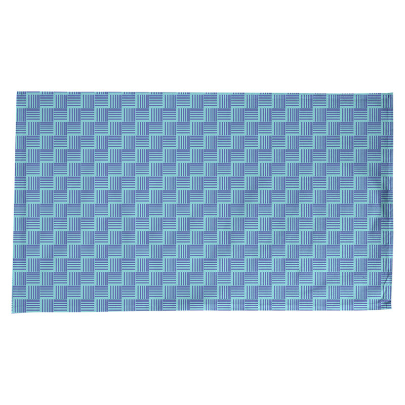 Rayures nattes classiques Nappe, Bleu sarcelle/bleu