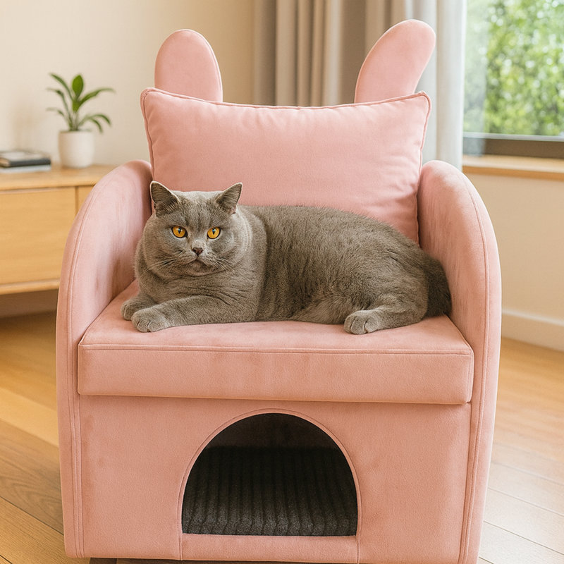 Fauteuil Bunny-Ear, Rose