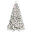 Arbre de Noël floqué avec lumières et pommes de pin naturelles-224787702
