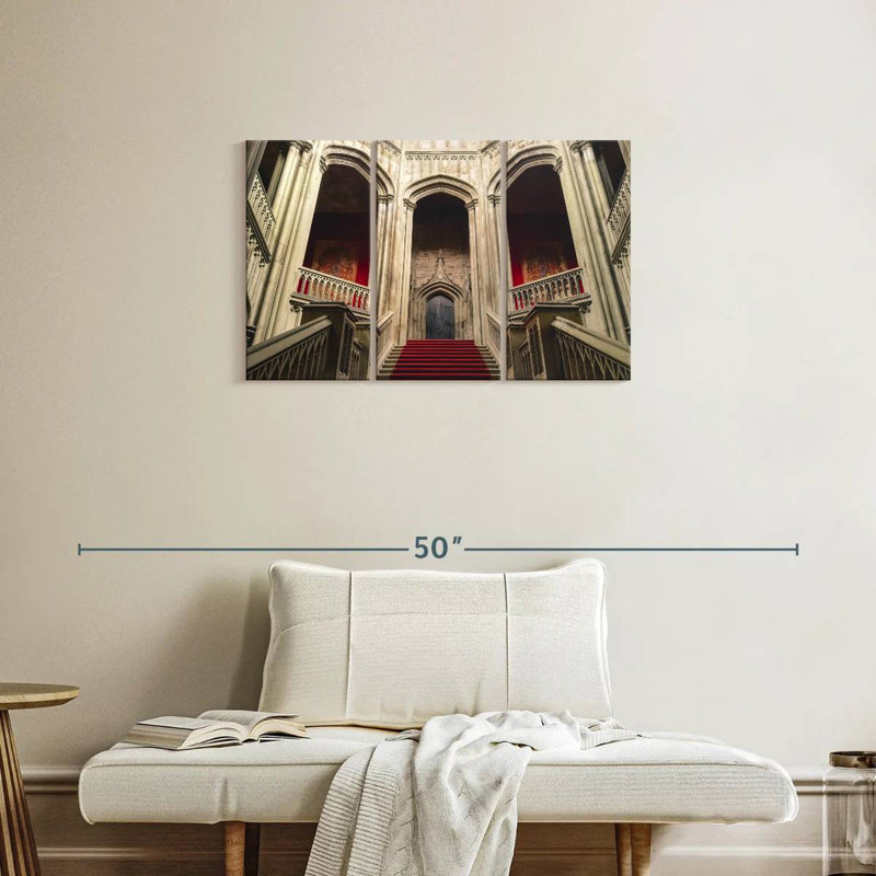 Hitzel Old Castle Grand Staircase, 20" H x 33" W