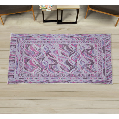 Waves High Density Long Fiber Poly Threads Decorative Area Rug Carpet