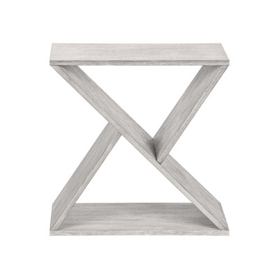 Modern Grey Veneer Side Table For Living Room, Practical Choice Bedroom Accent In Wash Veneer, Style