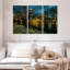 «Boston Skyline At Night», reproduction d'art sur toile-373680661