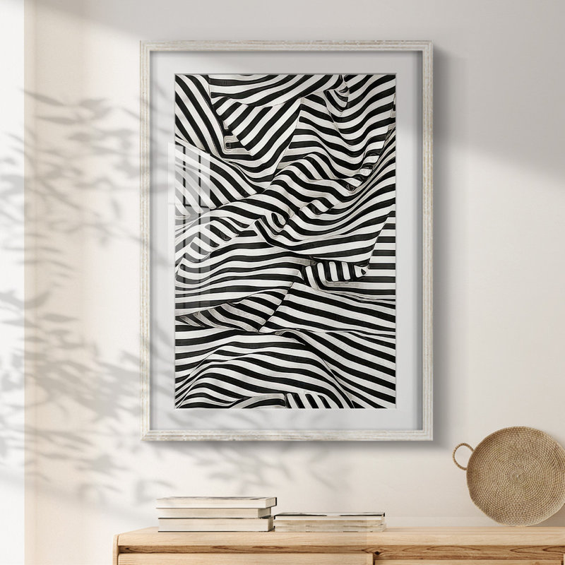 Noir blanc audacieux et lumineux II - impression encadrée