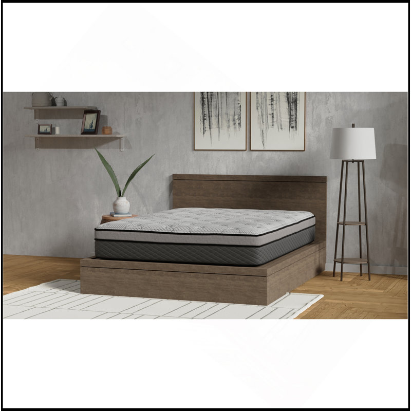 Matelas hybride mi-ferme 12 po avec ressorts ensachés, Lit simple