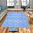 Stylish Woven Carpet, 100% Polyester, 0.3 in Pile Height | Antibacterial, Non-Slip PVC Felt Dot Underside, Machine Washable | 3D Digital Printing, Durable & Easy to Maintain - Perfect for Any Room-1332149763